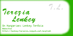 terezia lenkey business card